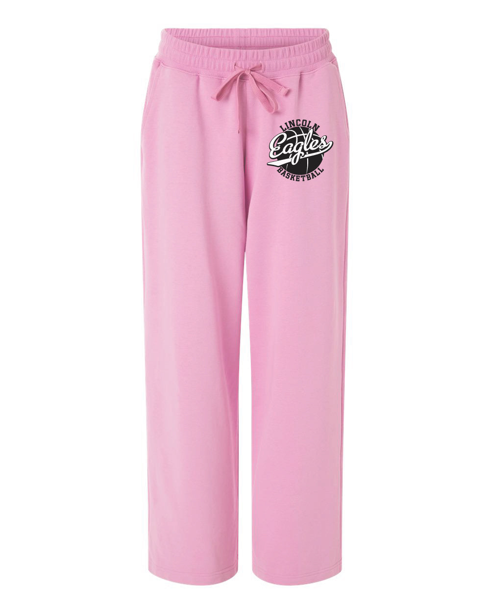 Lincoln Eagles Women's French Terry Wide Leg Sweatpants