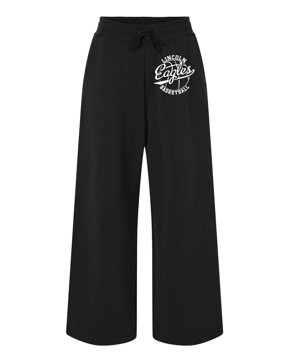 Lincoln Eagles Women's French Terry Wide Leg Sweatpants