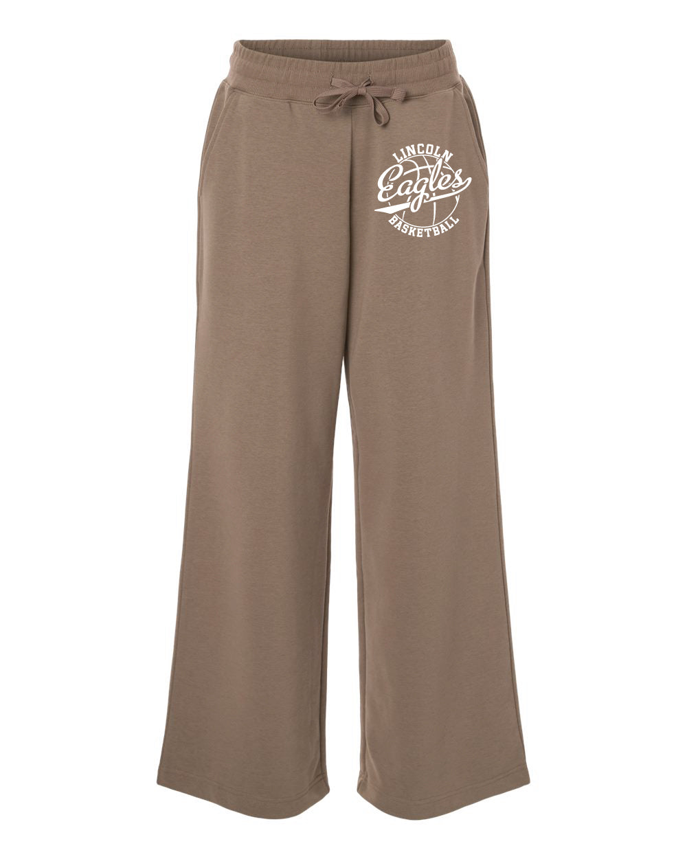 Lincoln Eagles Women's French Terry Wide Leg Sweatpants