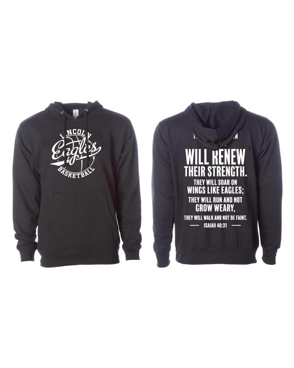 Lincoln Eagles Basketball Pullover Hoodie