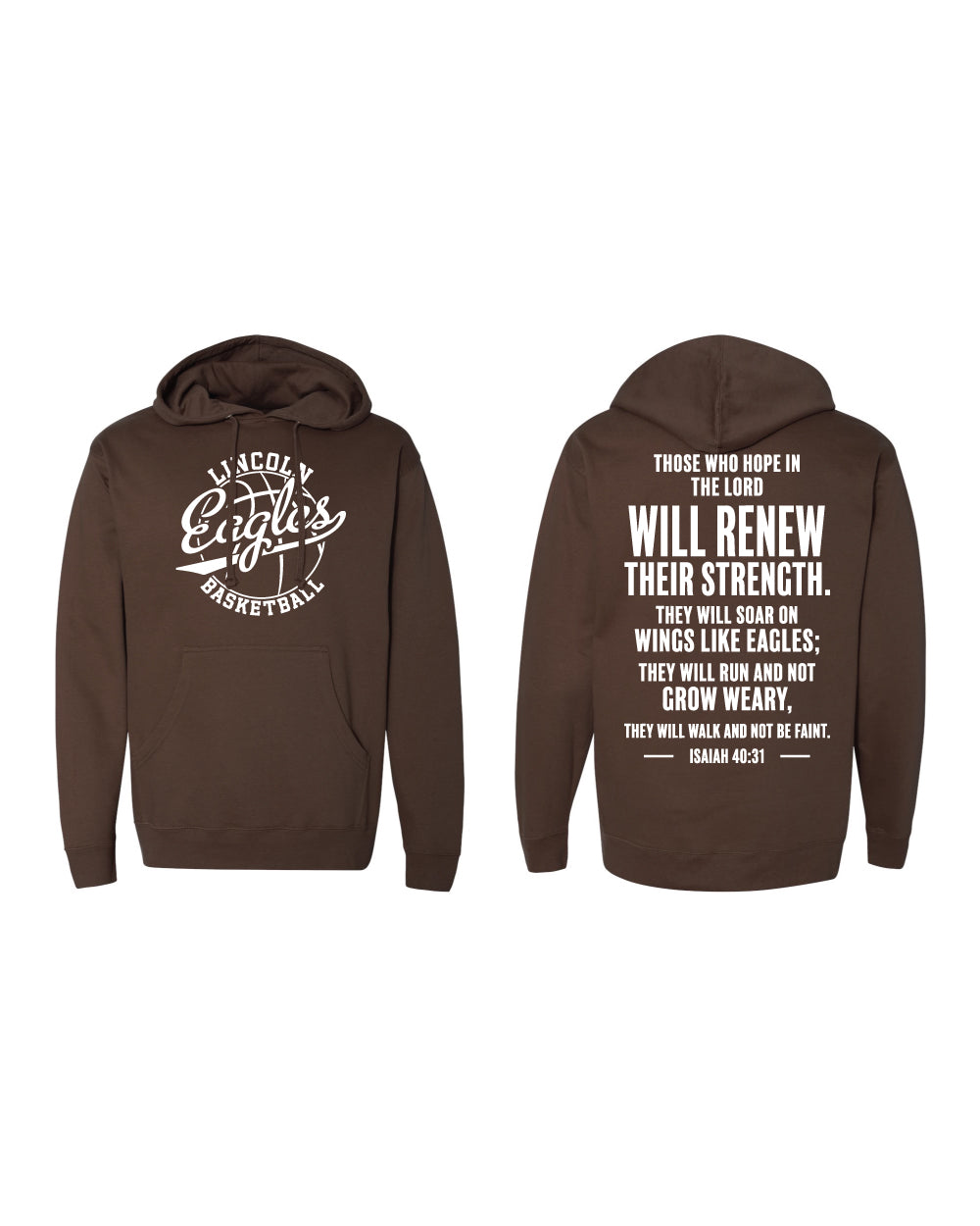 Lincoln Eagles Basketball Pullover Hoodie