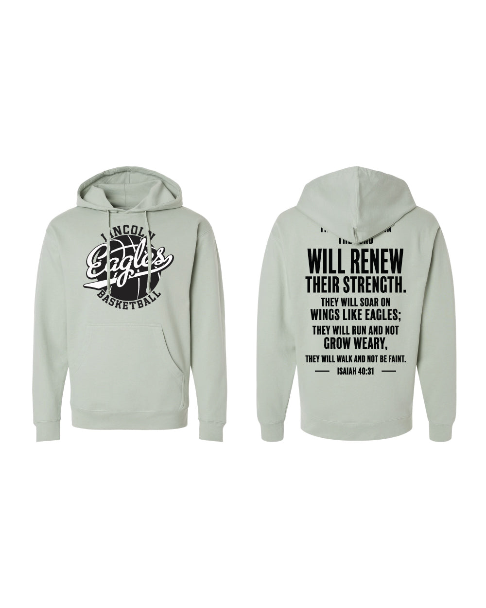 Lincoln Eagles Basketball Pullover Hoodie