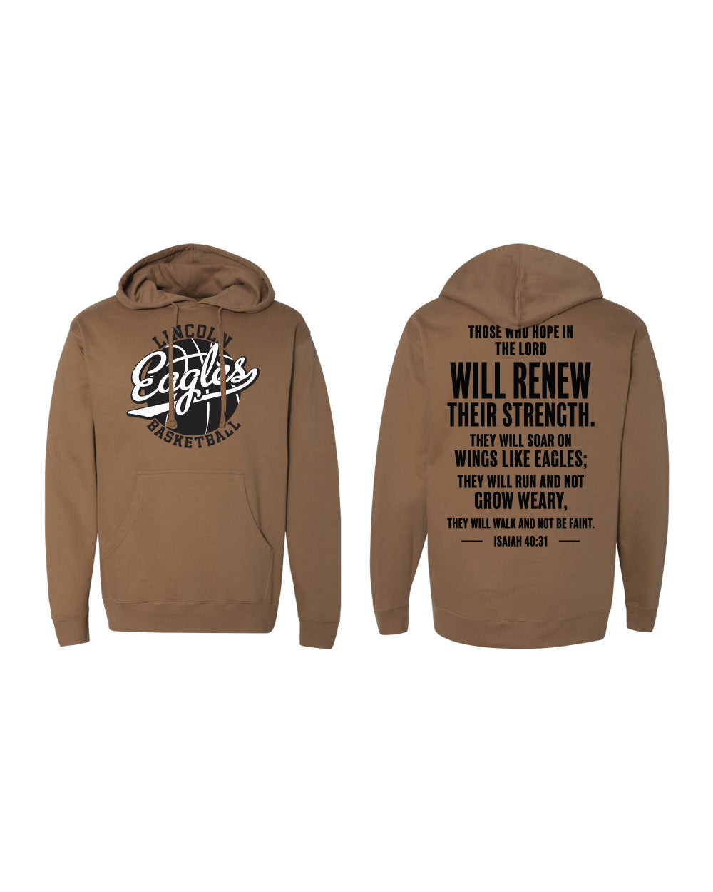 Lincoln Eagles Basketball Pullover Hoodie
