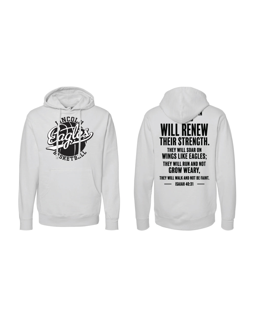 Lincoln Eagles Basketball Pullover Hoodie