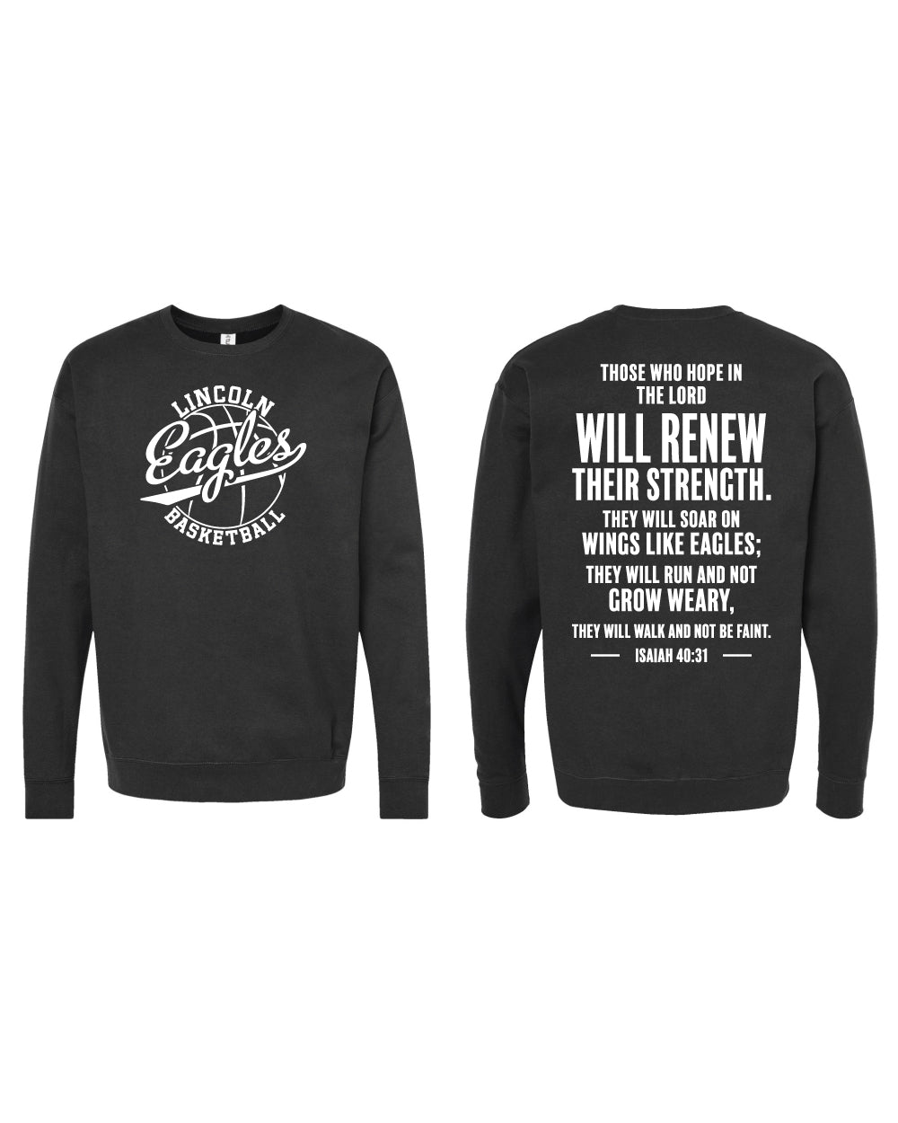 Lincoln Eagles Unisex Fleece Crewneck Sweatshirt