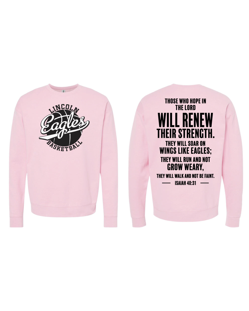 Lincoln Eagles Unisex Fleece Crewneck Sweatshirt
